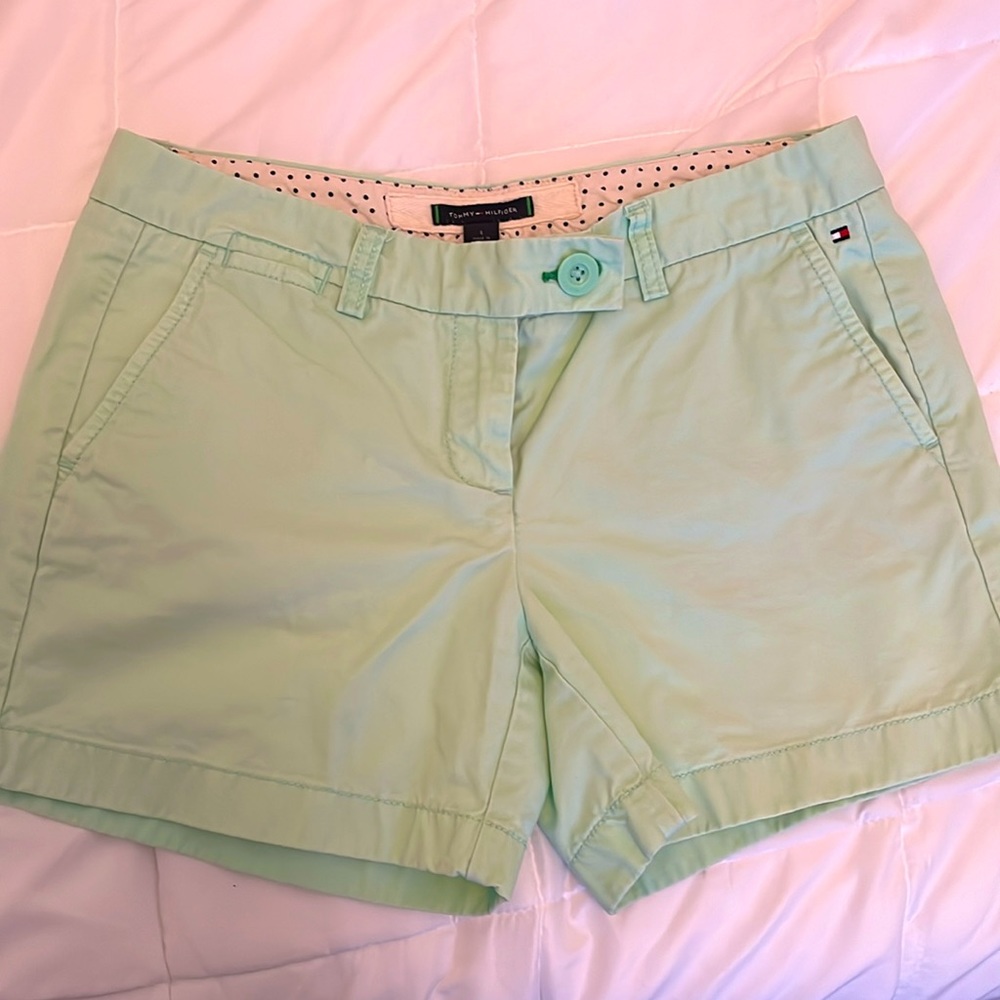 Tommy Hilfiger mint green shorts. Size 4